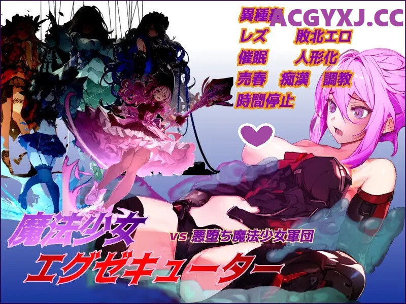 DL11月新作【回合RPG/战斗H/异种X】魔法少女エグゼキューター vs悪堕ち魔法少女軍団 V1.23 机翻汉化【2G】-ACG游戏姬